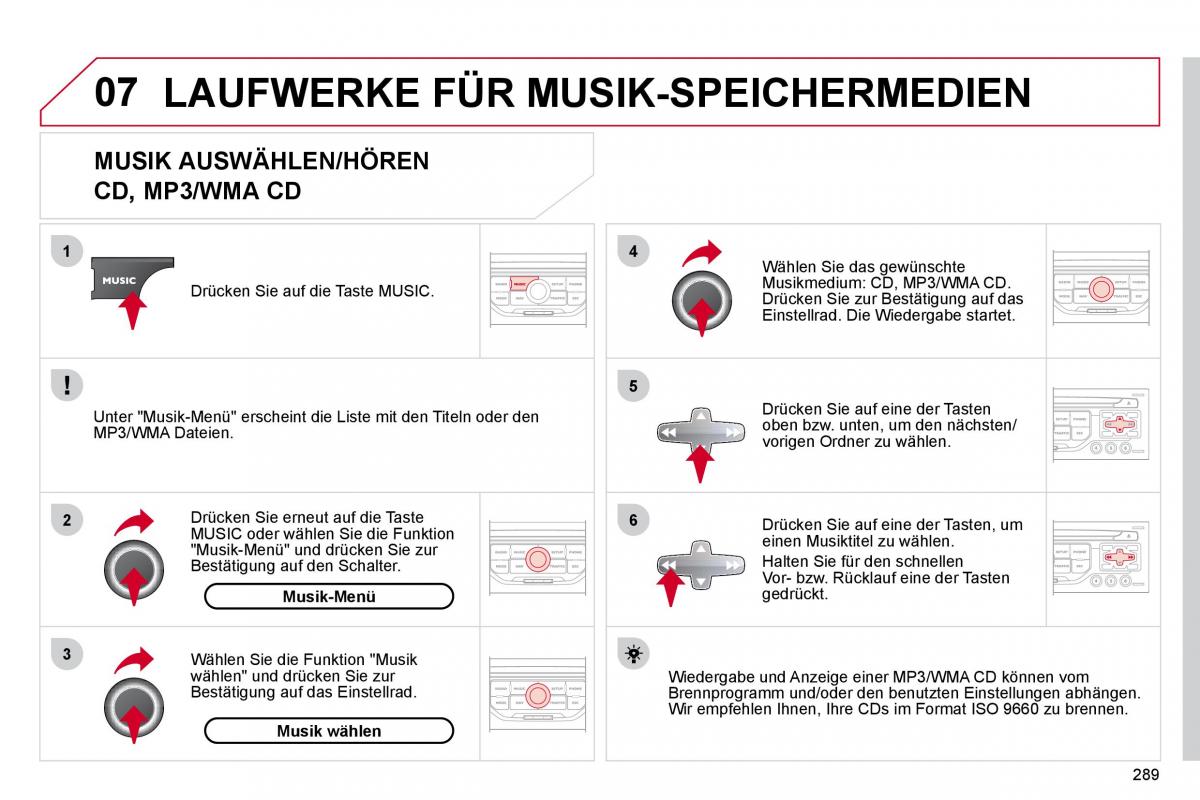 Citroen C4 Picasso I 1 owners manual Handbuch / page 314