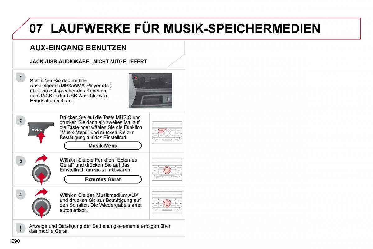 Citroen C4 Picasso I 1 owners manual Handbuch / page 315