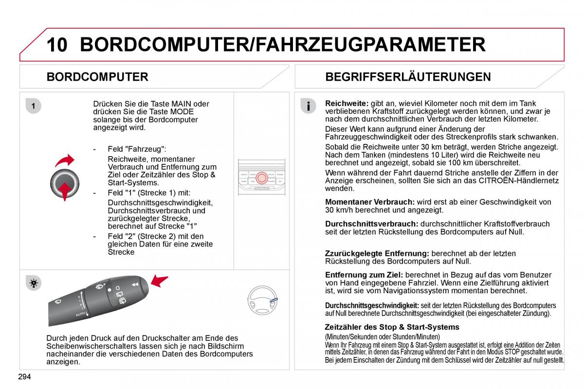 Citroen C4 Picasso I 1 owners manual Handbuch / page 319