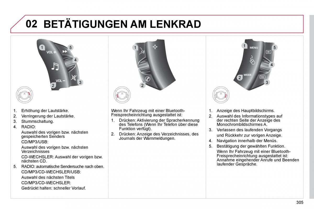 Citroen C4 Picasso I 1 owners manual Handbuch / page 330