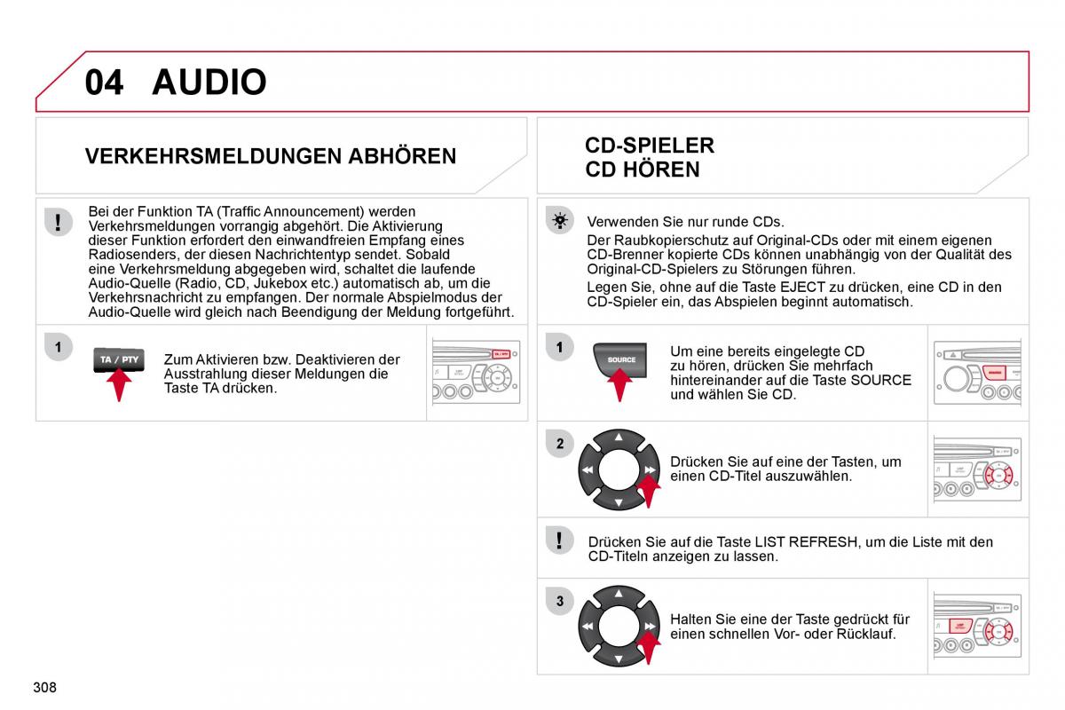 Citroen C4 Picasso I 1 owners manual Handbuch / page 333