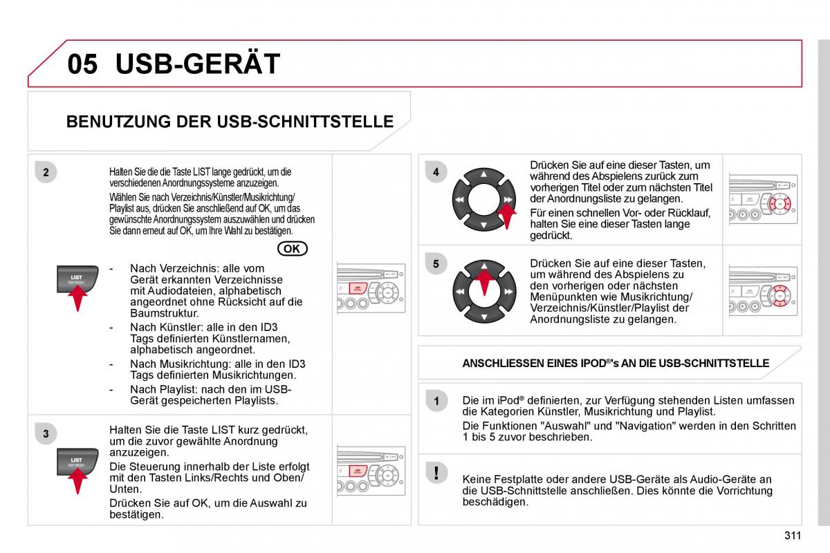 Citroen C4 Picasso I 1 owners manual Handbuch / page 336