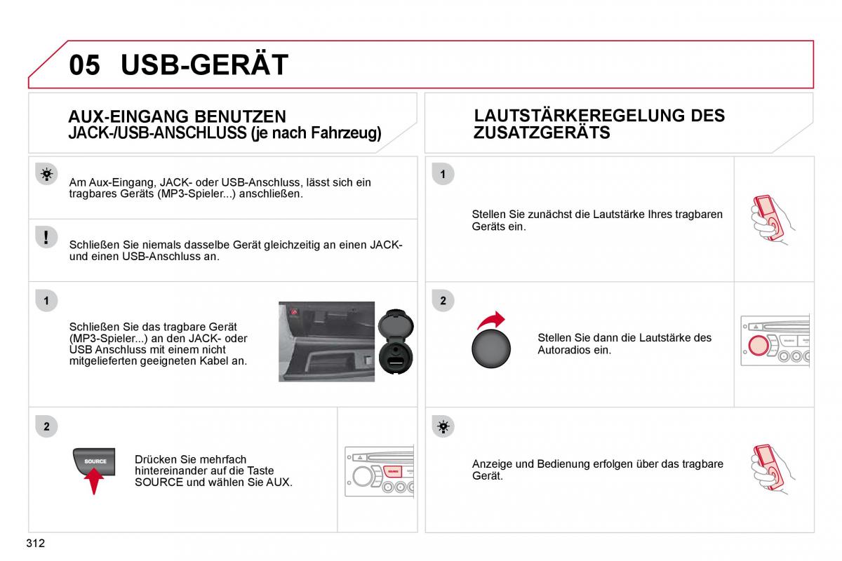 Citroen C4 Picasso I 1 owners manual Handbuch / page 337