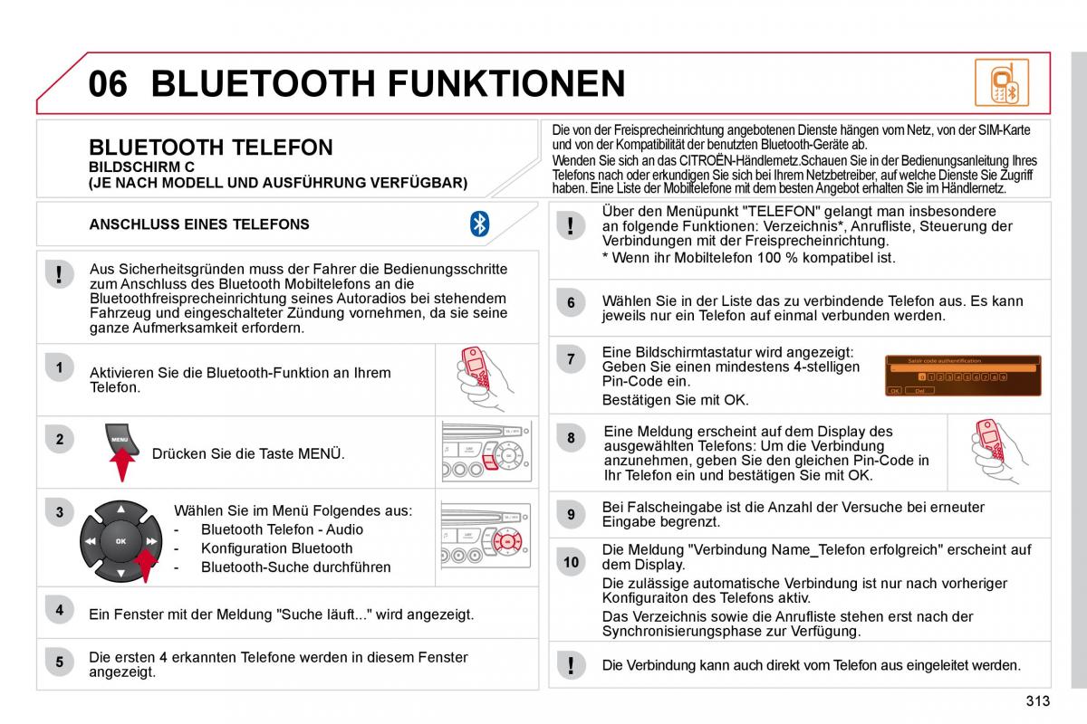 Citroen C4 Picasso I 1 owners manual Handbuch / page 338