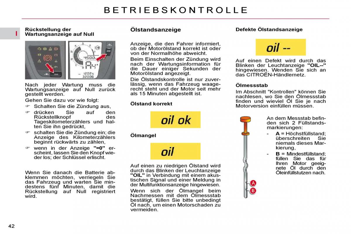 Citroen C4 Picasso I 1 owners manual Handbuch / page 38