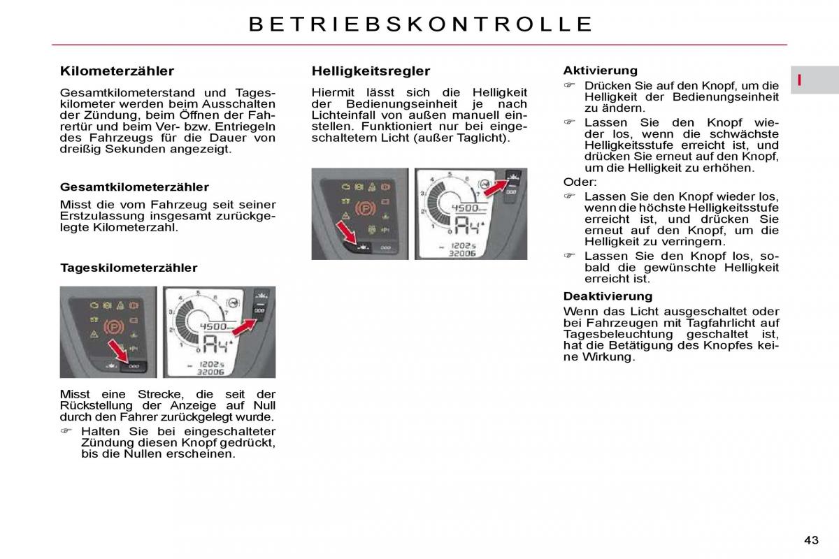 Citroen C4 Picasso I 1 owners manual Handbuch / page 40