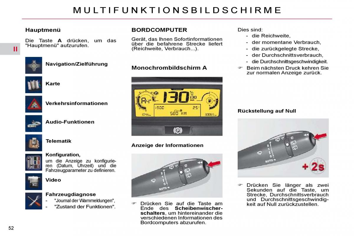 Citroen C4 Picasso I 1 owners manual Handbuch / page 49