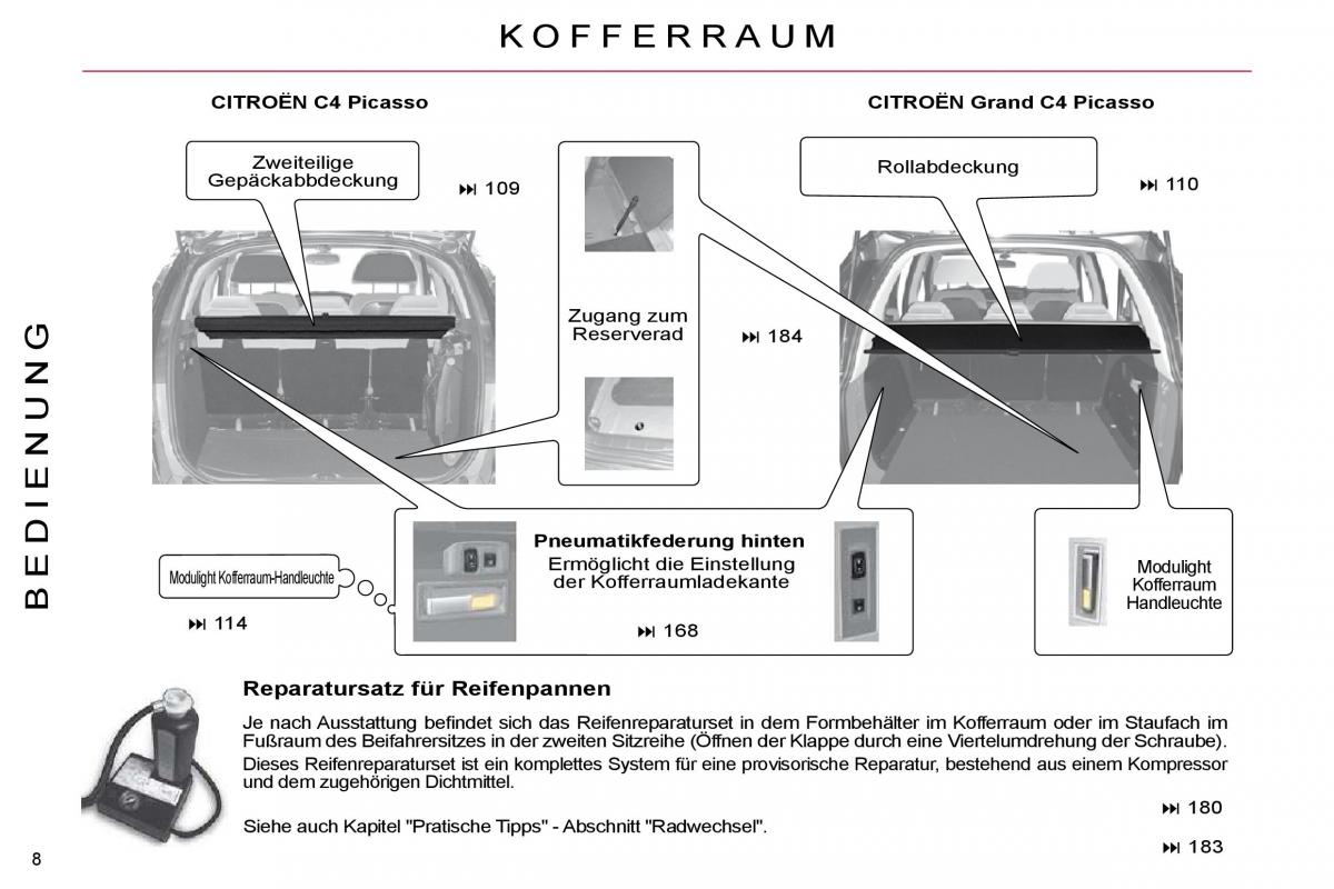 Citroen C4 Picasso I 1 owners manual Handbuch / page 5