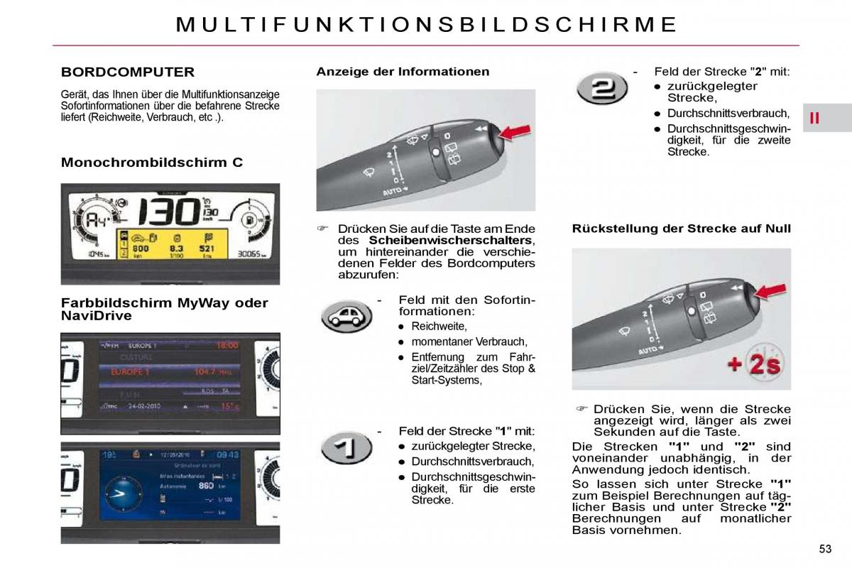 Citroen C4 Picasso I 1 owners manual Handbuch / page 51