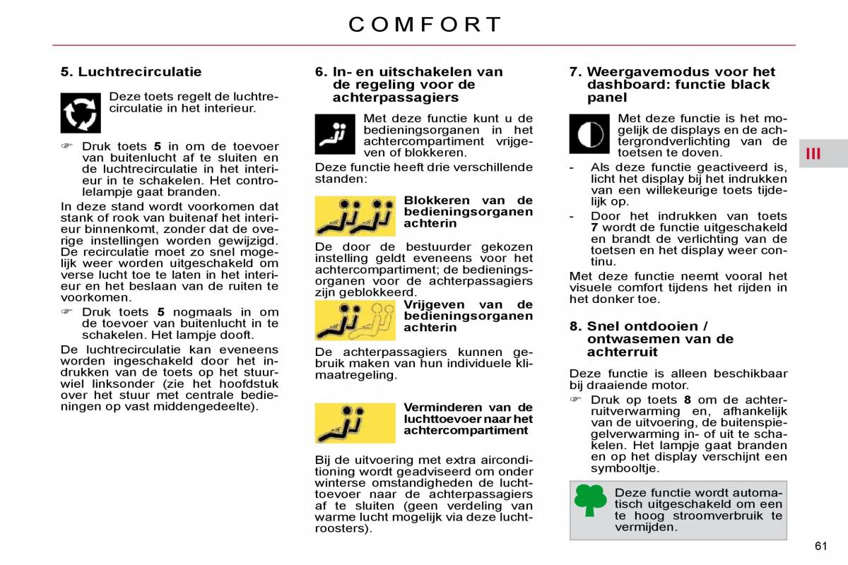 Citroen C4 Picasso I 1 owners manual handleiding / page 59