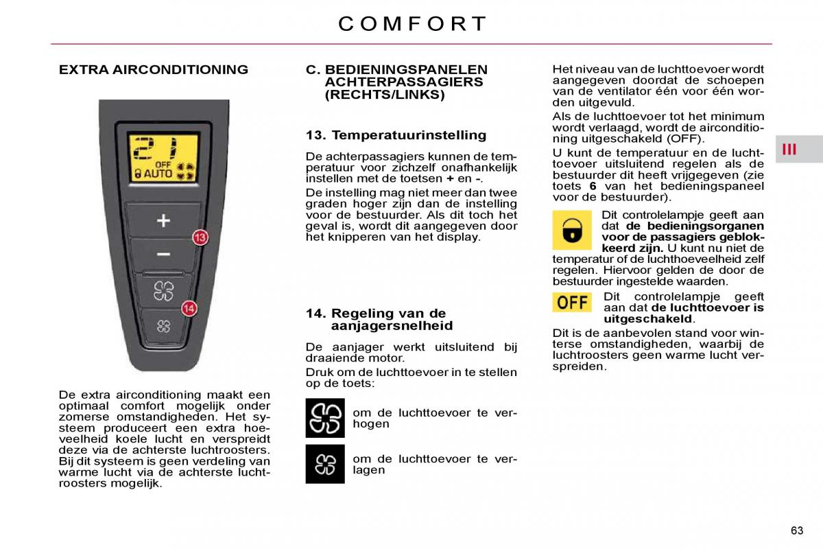 Citroen C4 Picasso I 1 owners manual handleiding / page 63