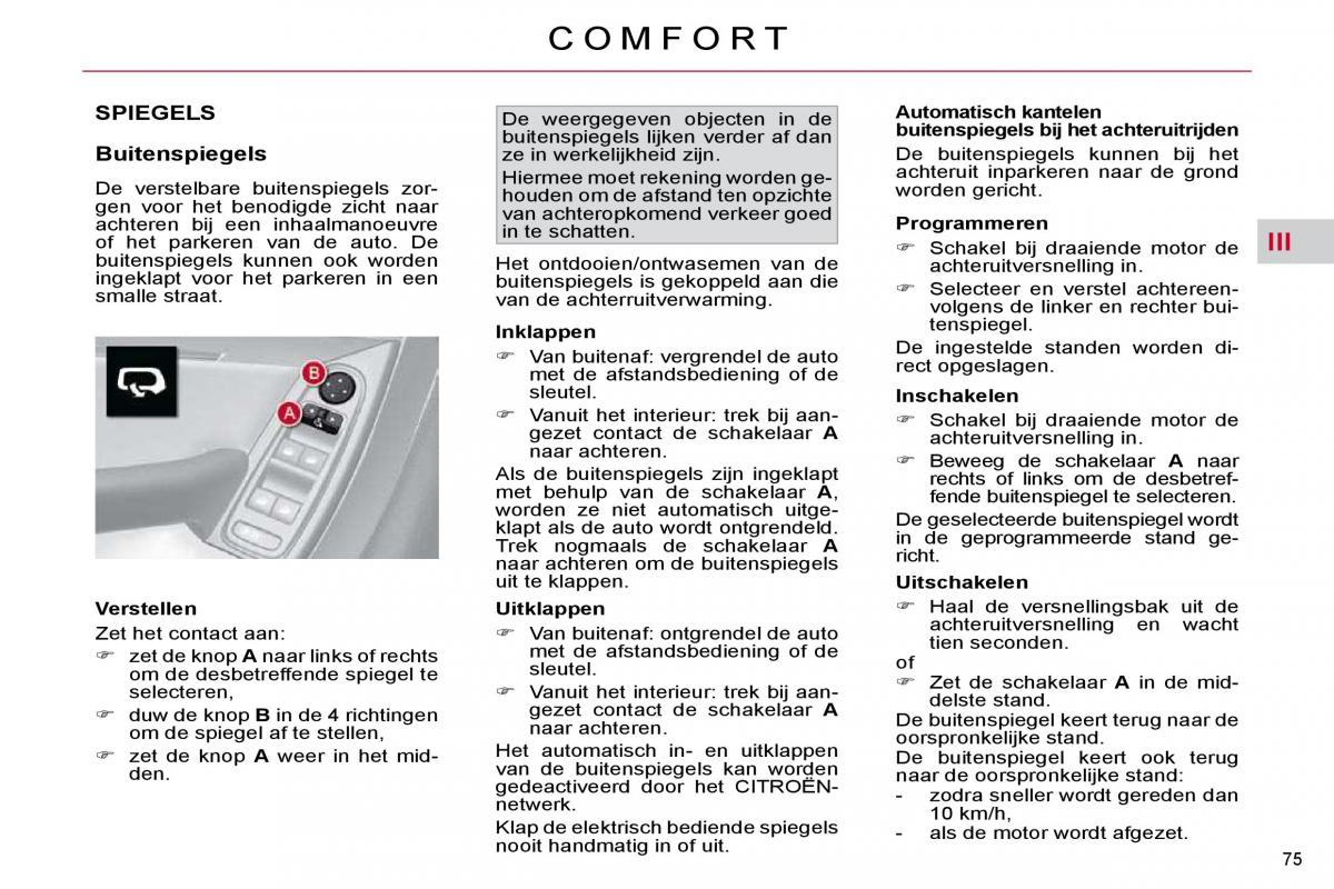 Citroen C4 Picasso I 1 owners manual handleiding / page 76