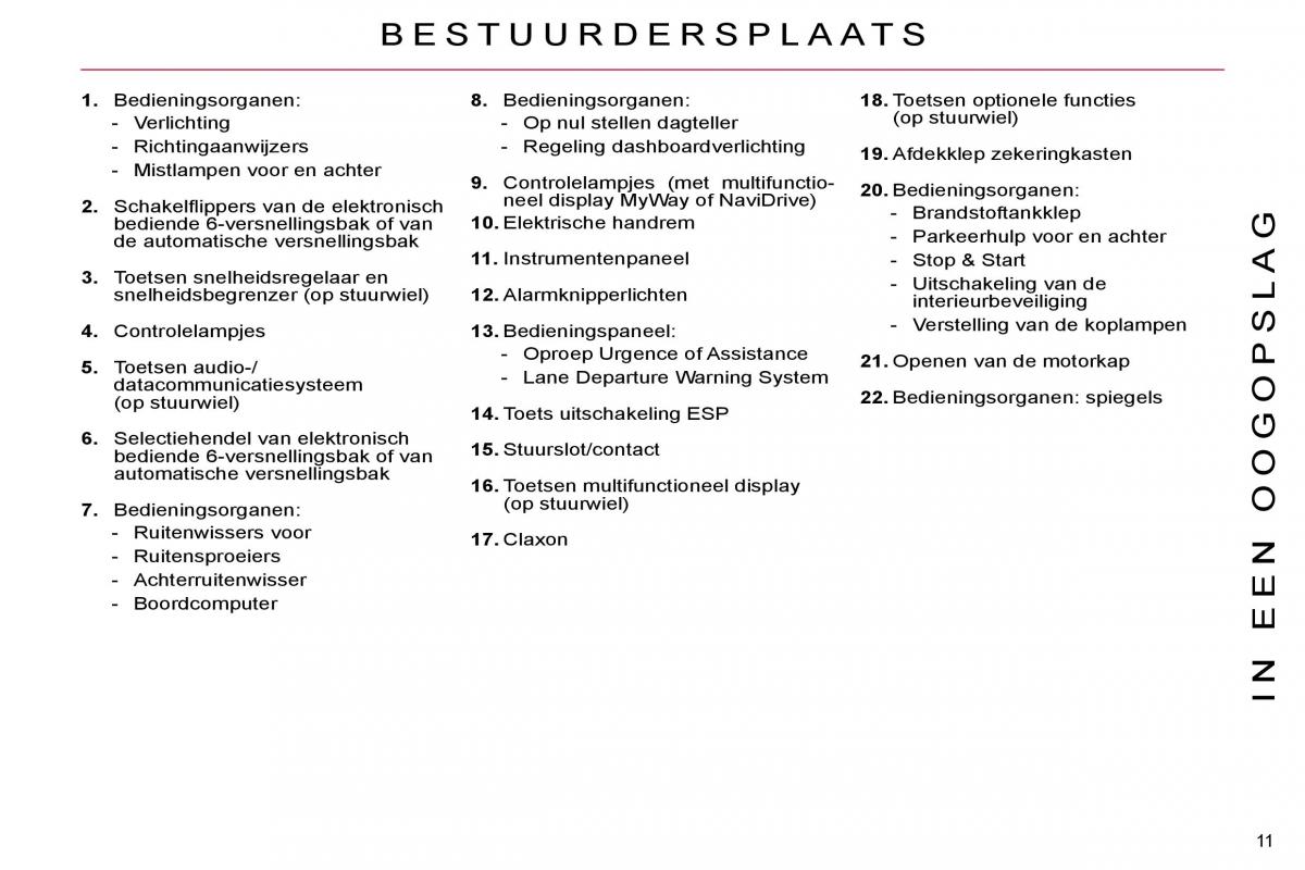 Citroen C4 Picasso I 1 owners manual handleiding / page 8