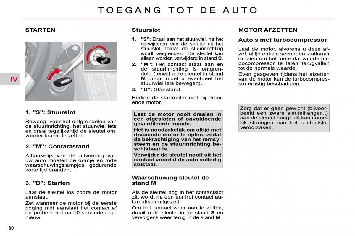 Citroen C4 Picasso I 1 owners manual handleiding / page 86