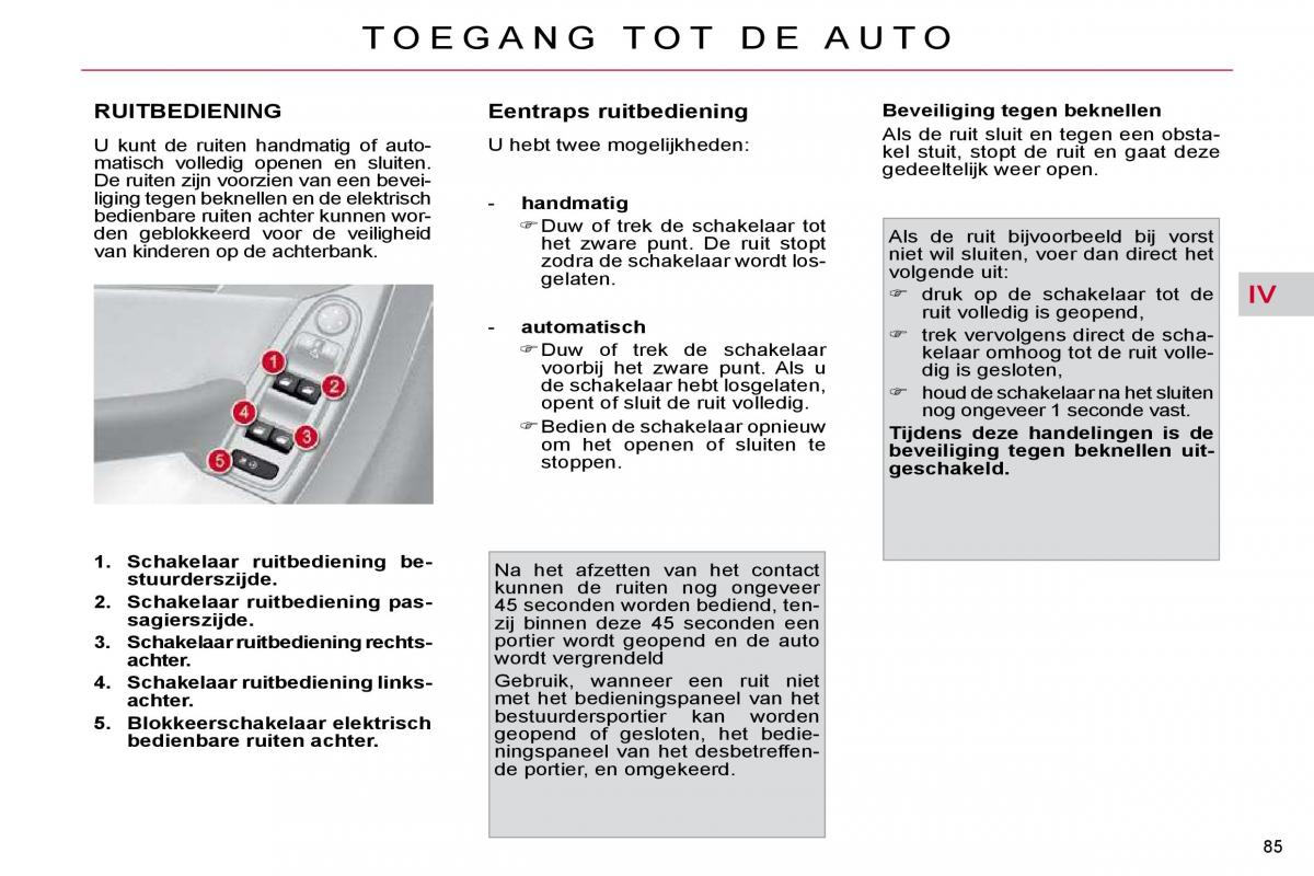 Citroen C4 Picasso I 1 owners manual handleiding / page 90