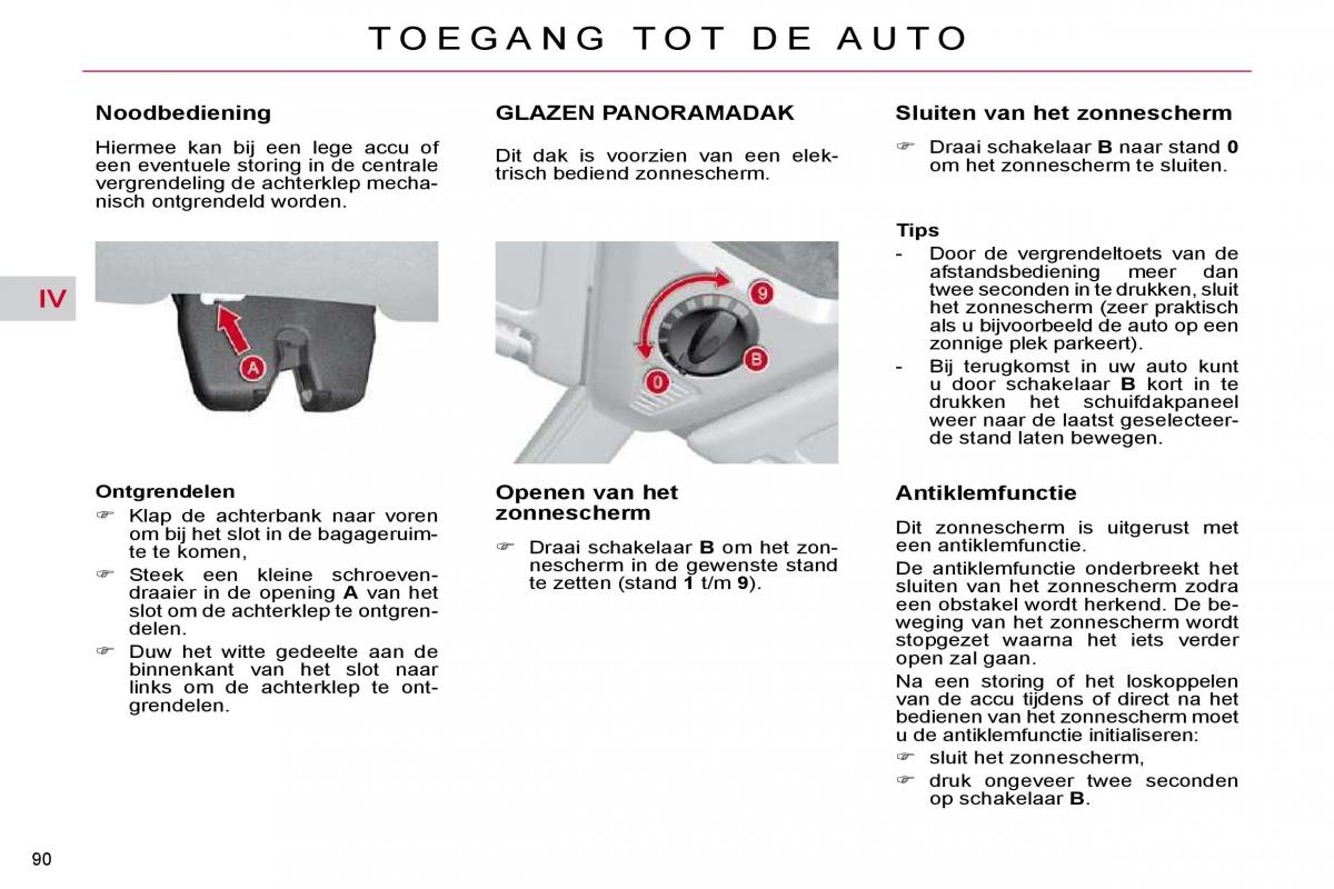 Citroen C4 Picasso I 1 owners manual handleiding / page 95