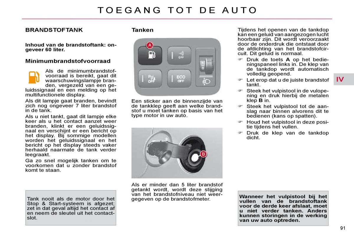 Citroen C4 Picasso I 1 owners manual handleiding / page 97