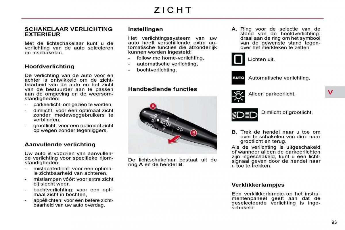 Citroen C4 Picasso I 1 owners manual handleiding / page 99