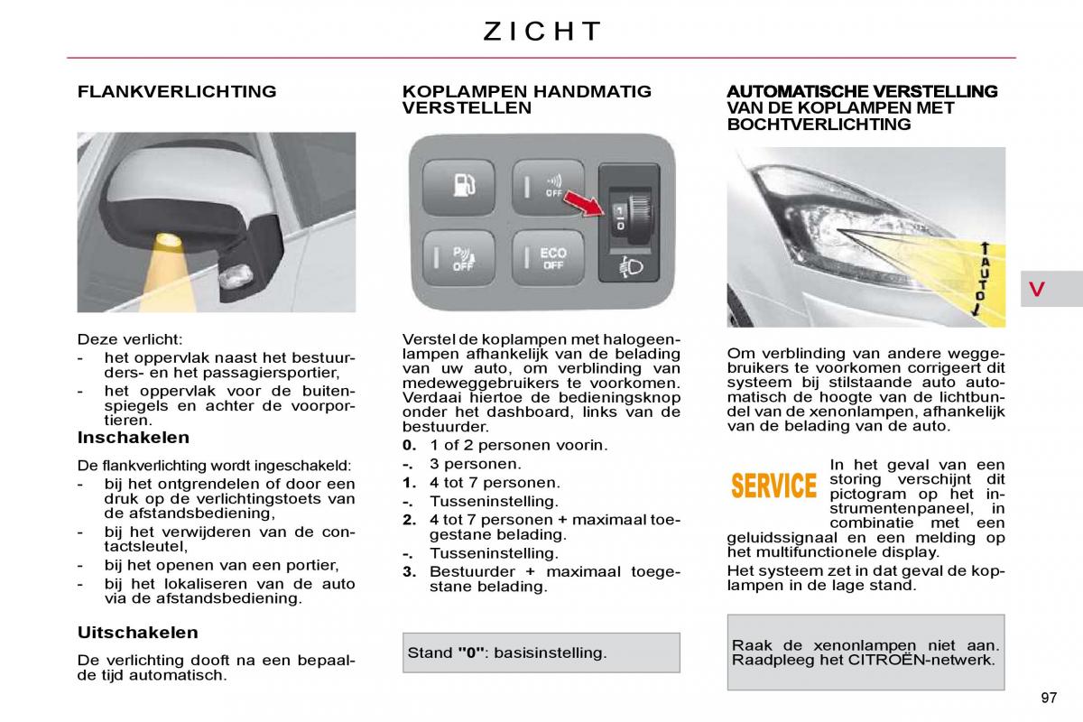 Citroen C4 Picasso I 1 owners manual handleiding / page 103