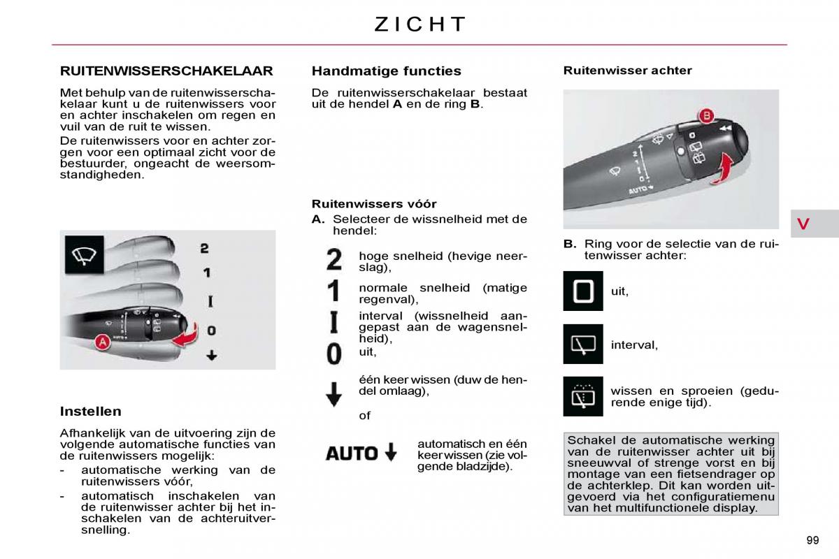 Citroen C4 Picasso I 1 owners manual handleiding / page 108