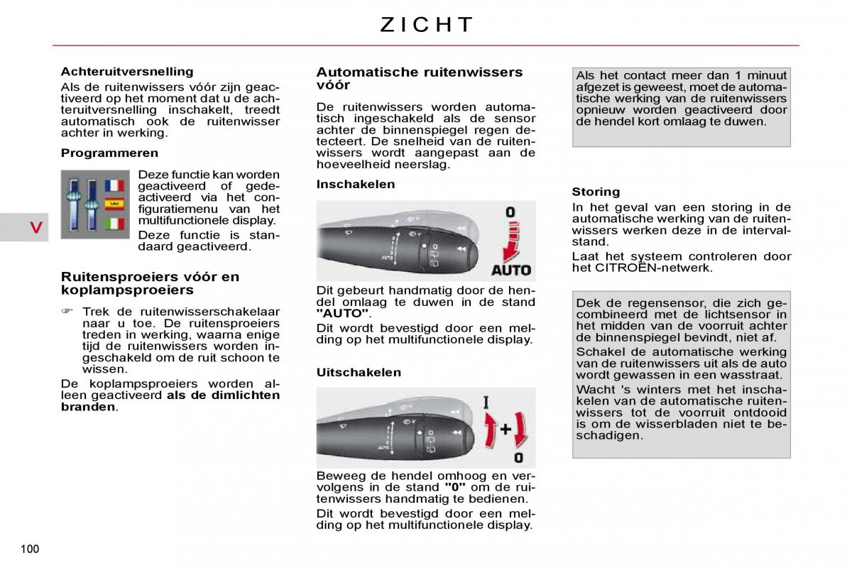 Citroen C4 Picasso I 1 owners manual handleiding / page 109