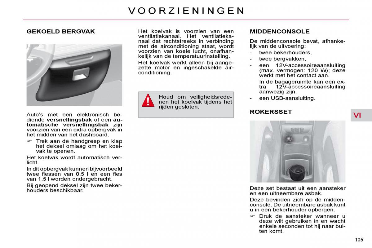 Citroen C4 Picasso I 1 owners manual handleiding / page 116