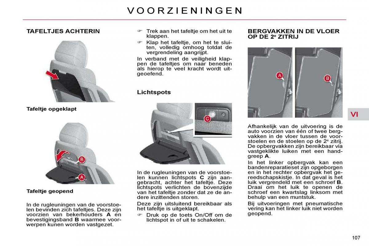 Citroen C4 Picasso I 1 owners manual handleiding / page 118