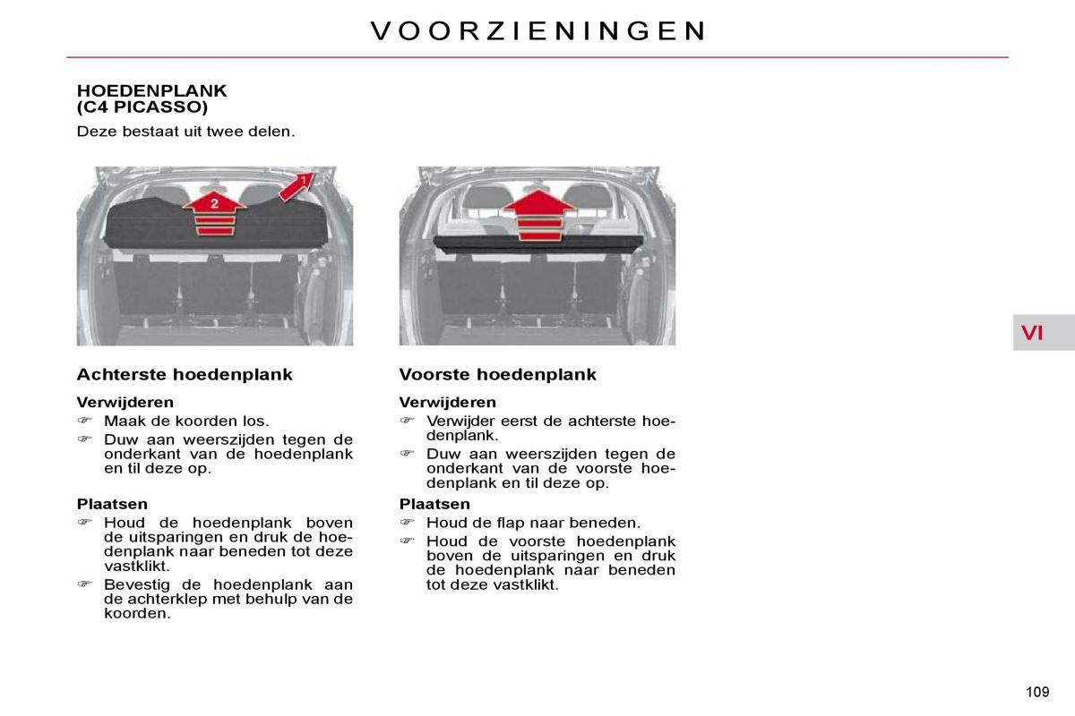 Citroen C4 Picasso I 1 owners manual handleiding / page 126