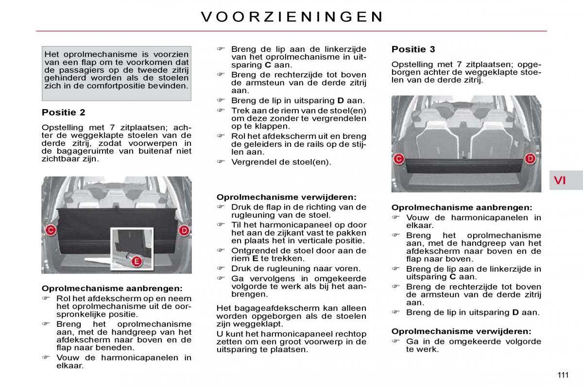 Citroen C4 Picasso I 1 owners manual handleiding / page 128