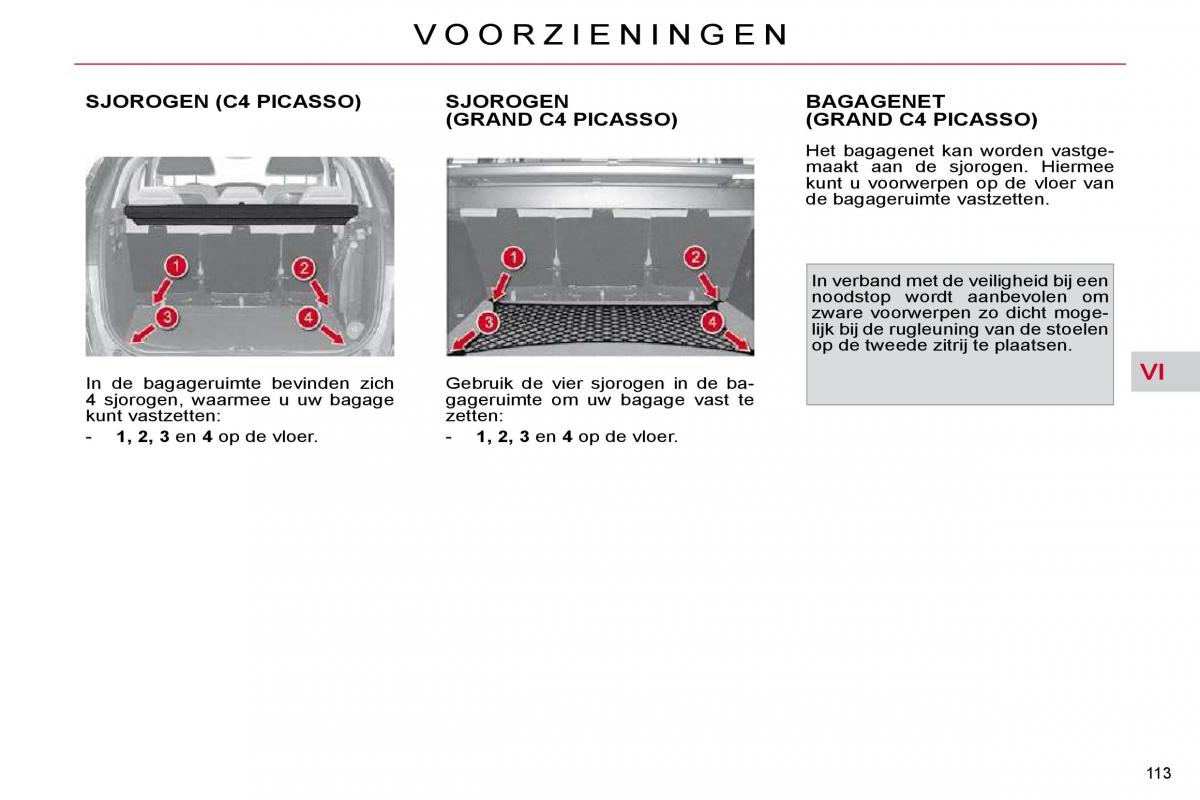 Citroen C4 Picasso I 1 owners manual handleiding / page 130