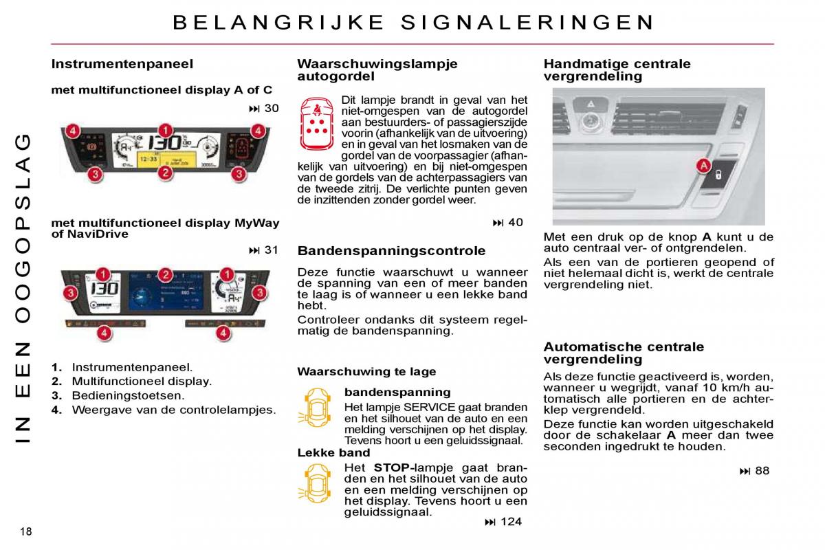 Citroen C4 Picasso I 1 owners manual handleiding / page 15