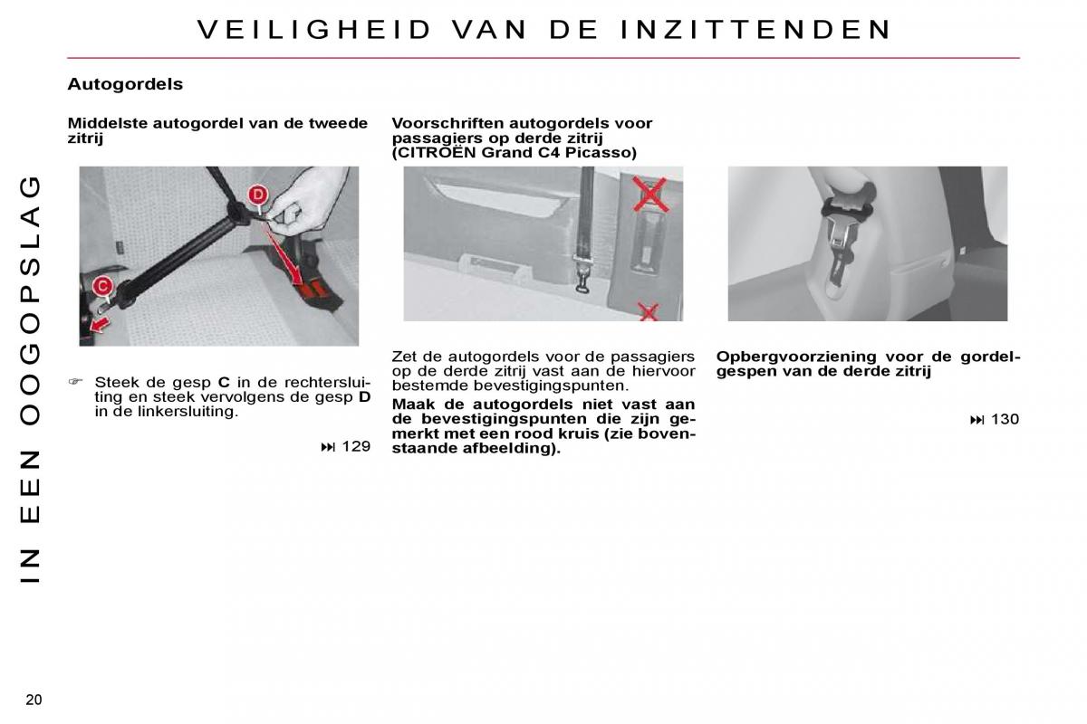 Citroen C4 Picasso I 1 owners manual handleiding / page 17