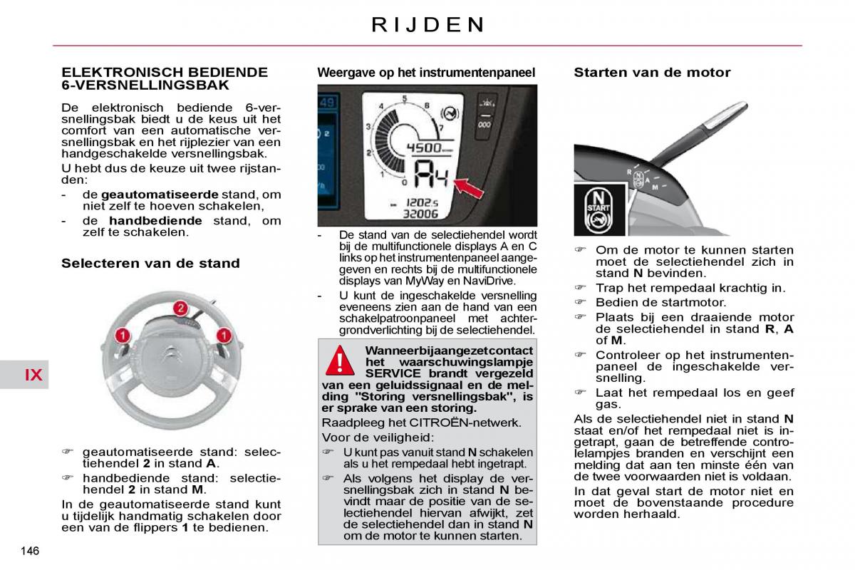 Citroen C4 Picasso I 1 owners manual handleiding / page 172