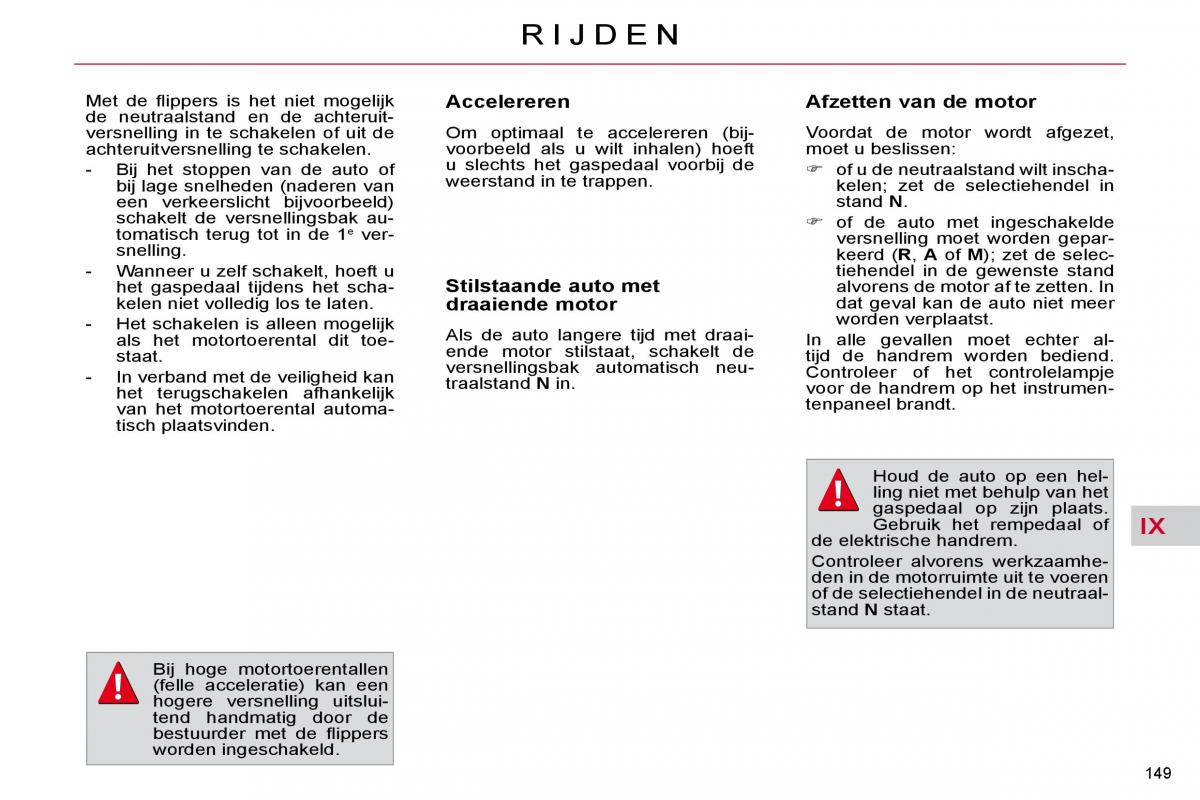 Citroen C4 Picasso I 1 owners manual handleiding / page 175