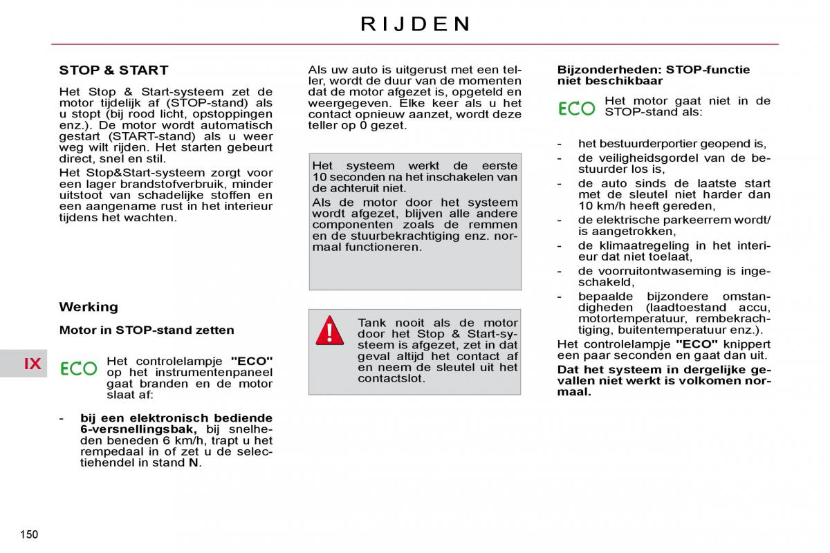 Citroen C4 Picasso I 1 owners manual handleiding / page 176