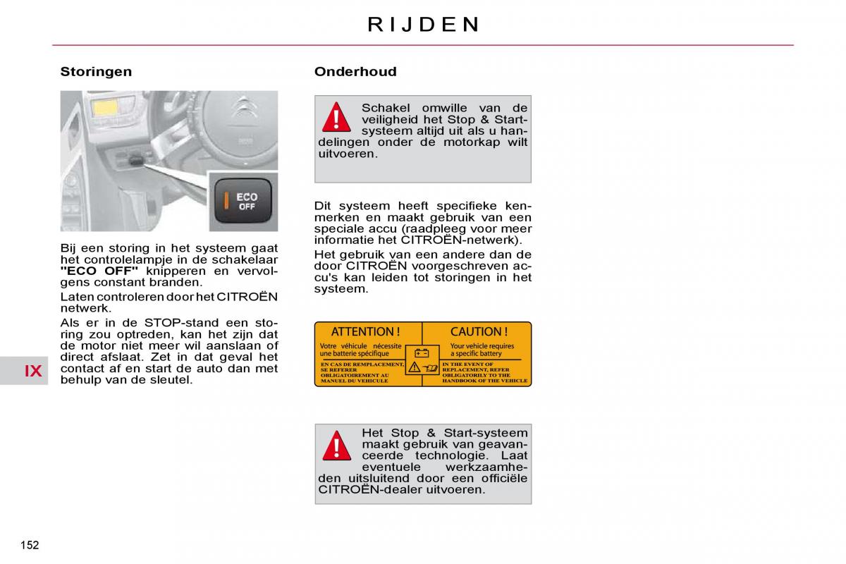 Citroen C4 Picasso I 1 owners manual handleiding / page 178