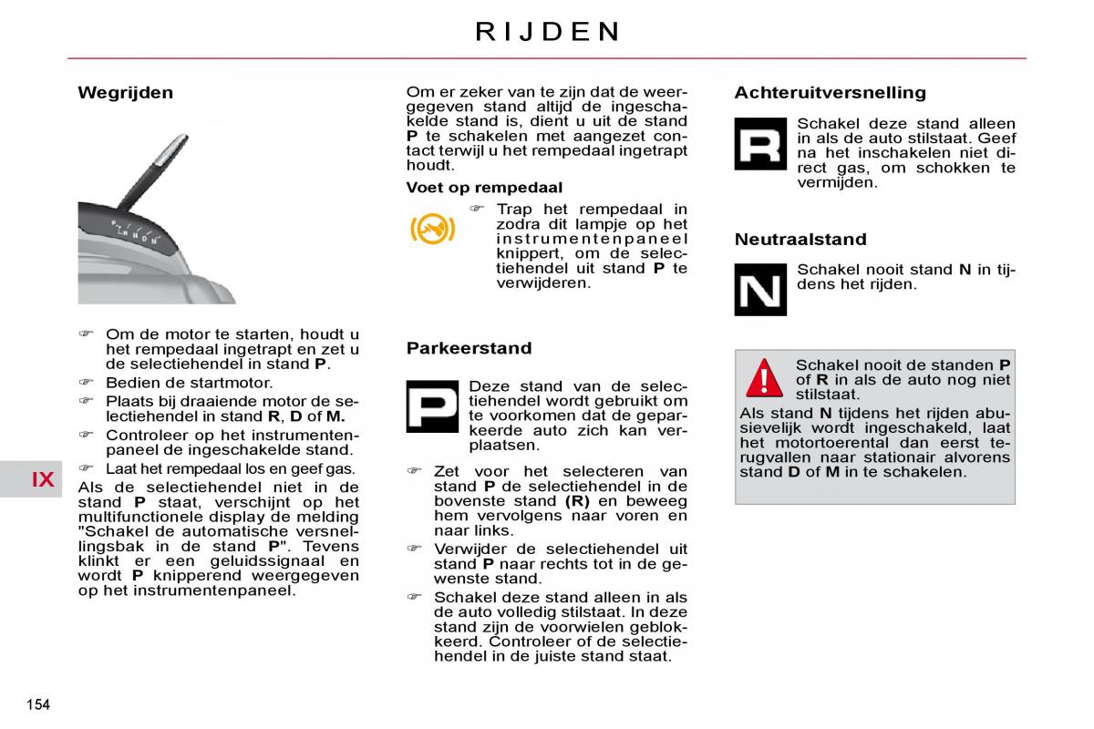 Citroen C4 Picasso I 1 owners manual handleiding / page 180