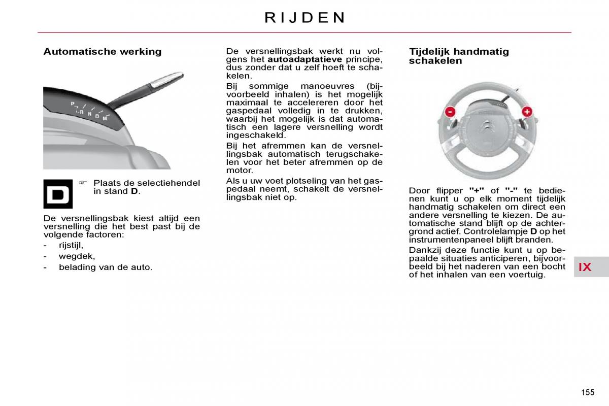 Citroen C4 Picasso I 1 owners manual handleiding / page 181