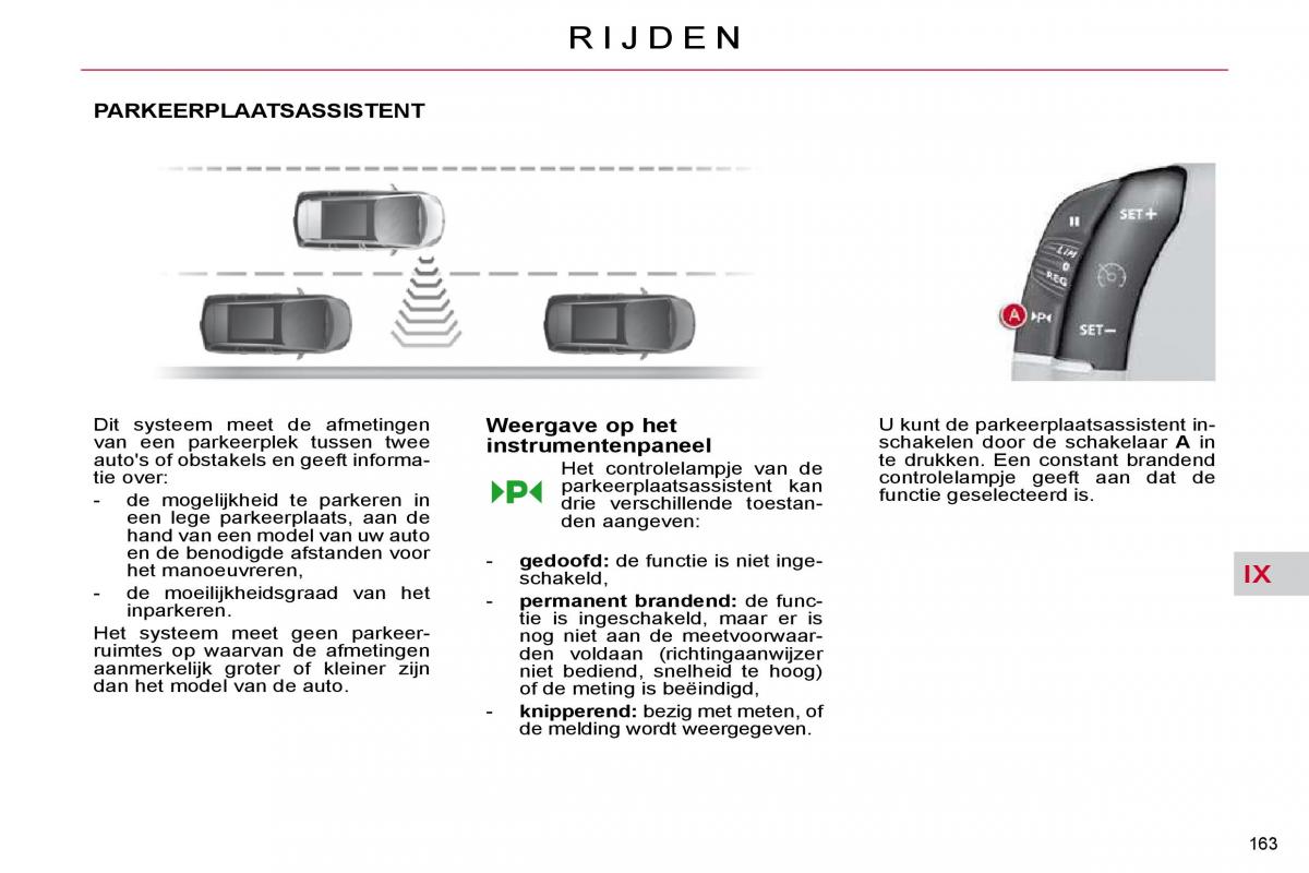 Citroen C4 Picasso I 1 owners manual handleiding / page 189