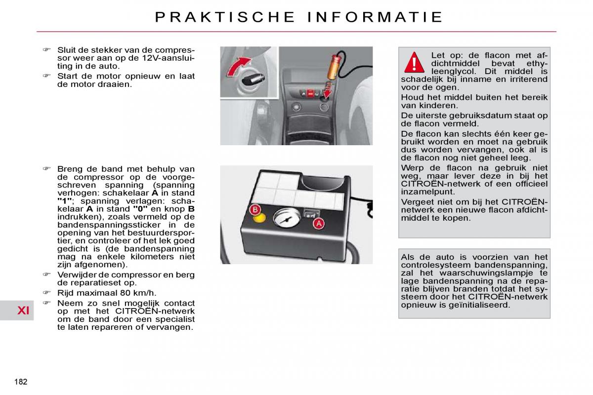 Citroen C4 Picasso I 1 owners manual handleiding / page 207