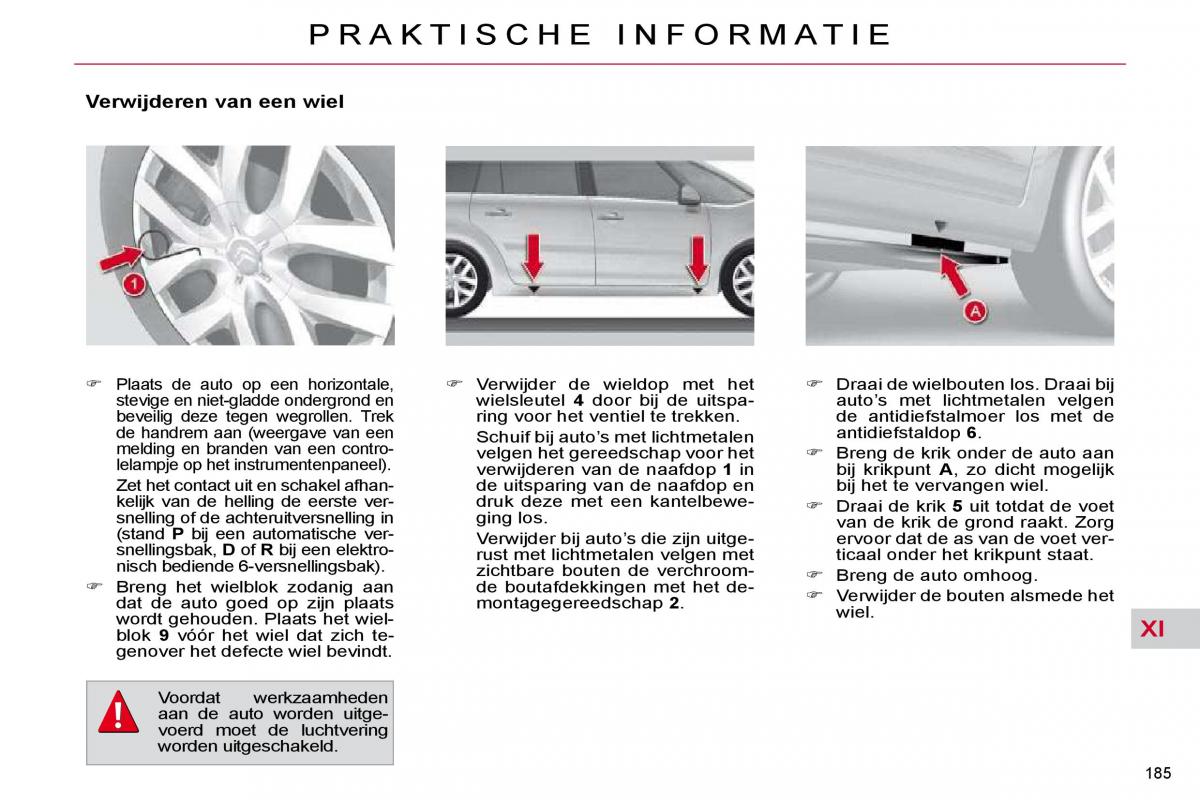 Citroen C4 Picasso I 1 owners manual handleiding / page 210