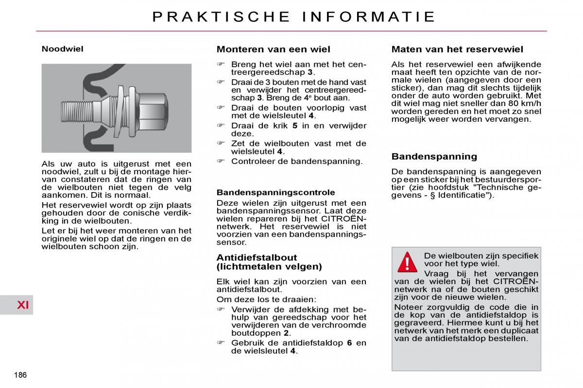 Citroen C4 Picasso I 1 owners manual handleiding / page 211