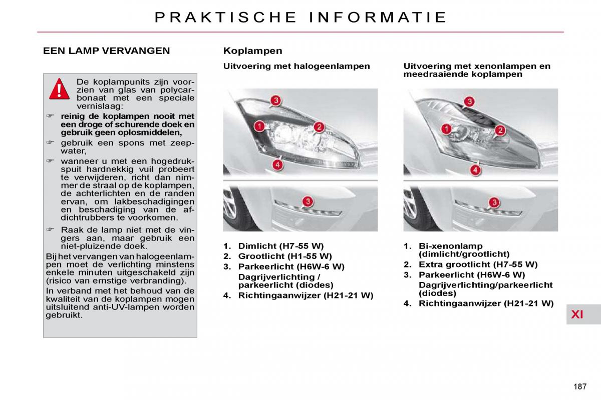 Citroen C4 Picasso I 1 owners manual handleiding / page 213