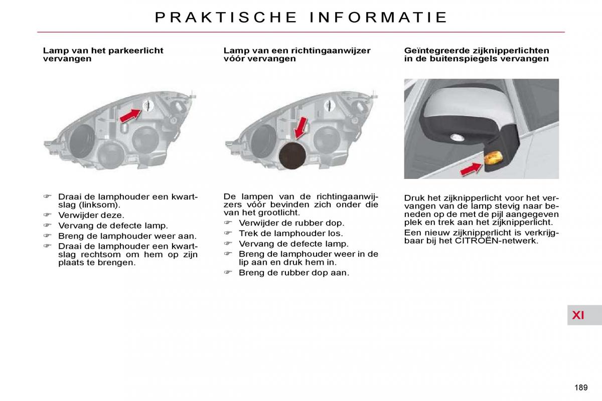 Citroen C4 Picasso I 1 owners manual handleiding / page 215