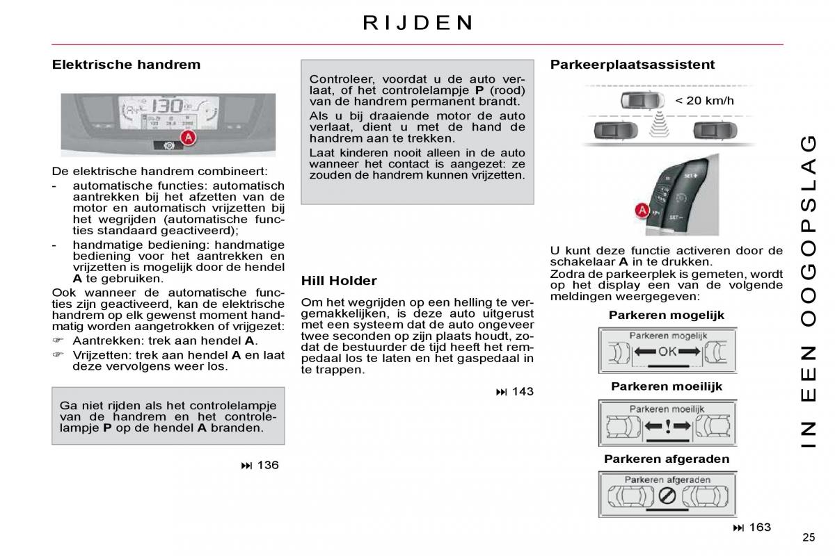 Citroen C4 Picasso I 1 owners manual handleiding / page 22