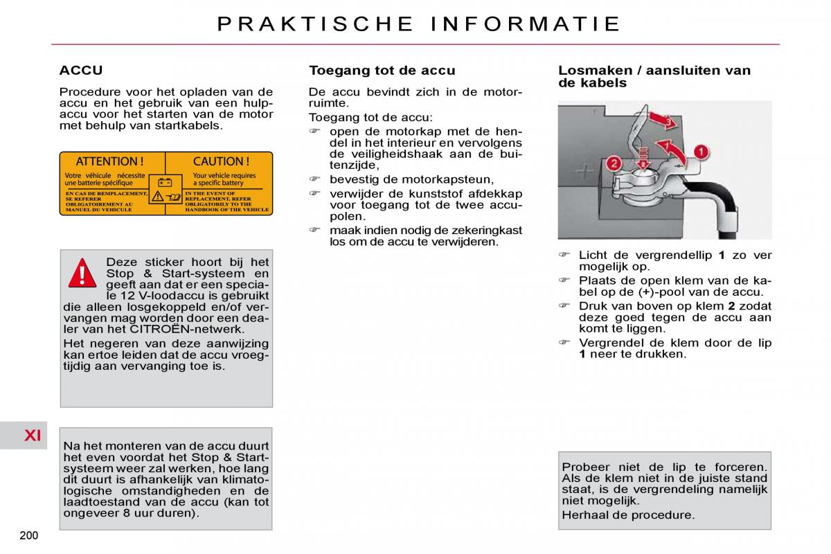 Citroen C4 Picasso I 1 owners manual handleiding / page 228