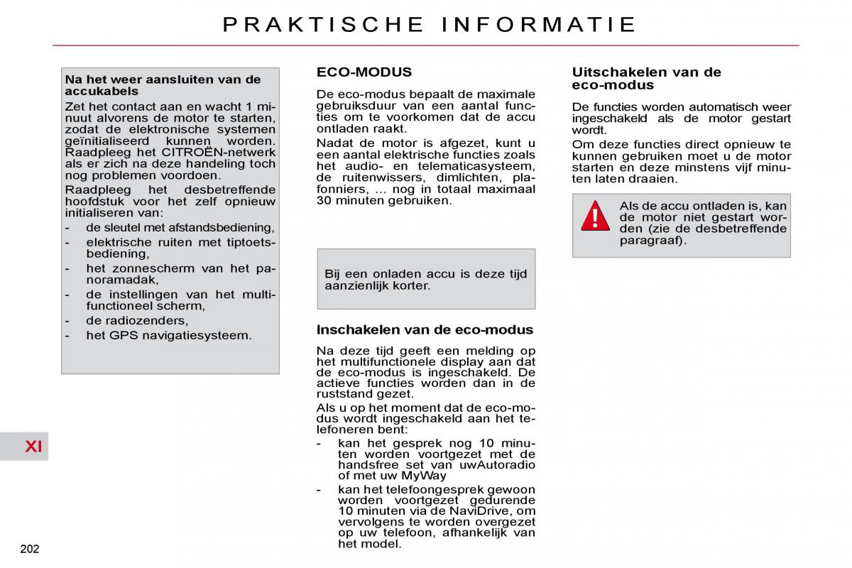 Citroen C4 Picasso I 1 owners manual handleiding / page 230