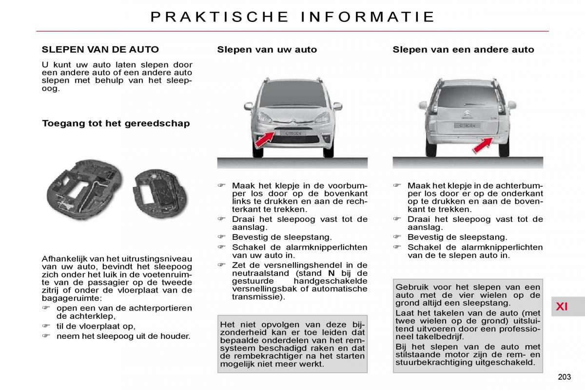 Citroen C4 Picasso I 1 owners manual handleiding / page 232