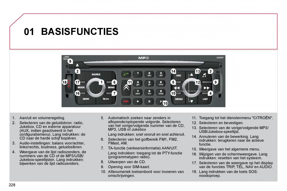 Citroen C4 Picasso I 1 owners manual handleiding / page 254