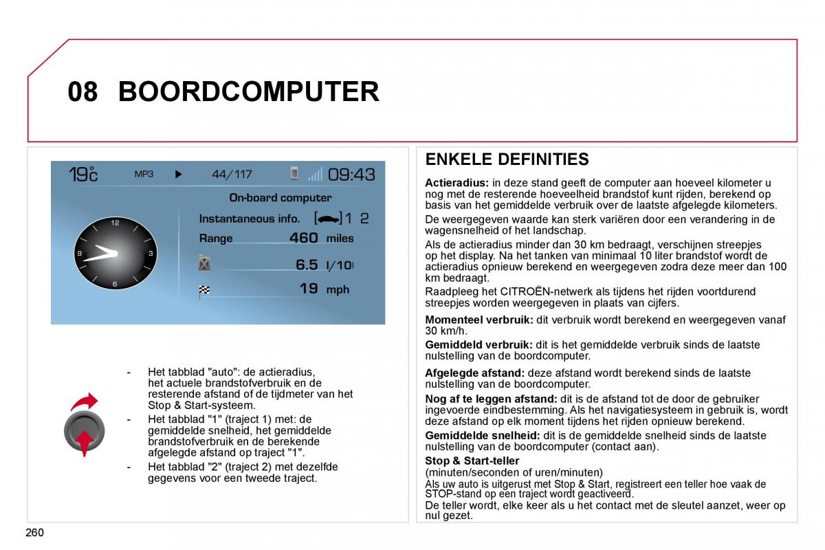 Citroen C4 Picasso I 1 owners manual handleiding / page 284